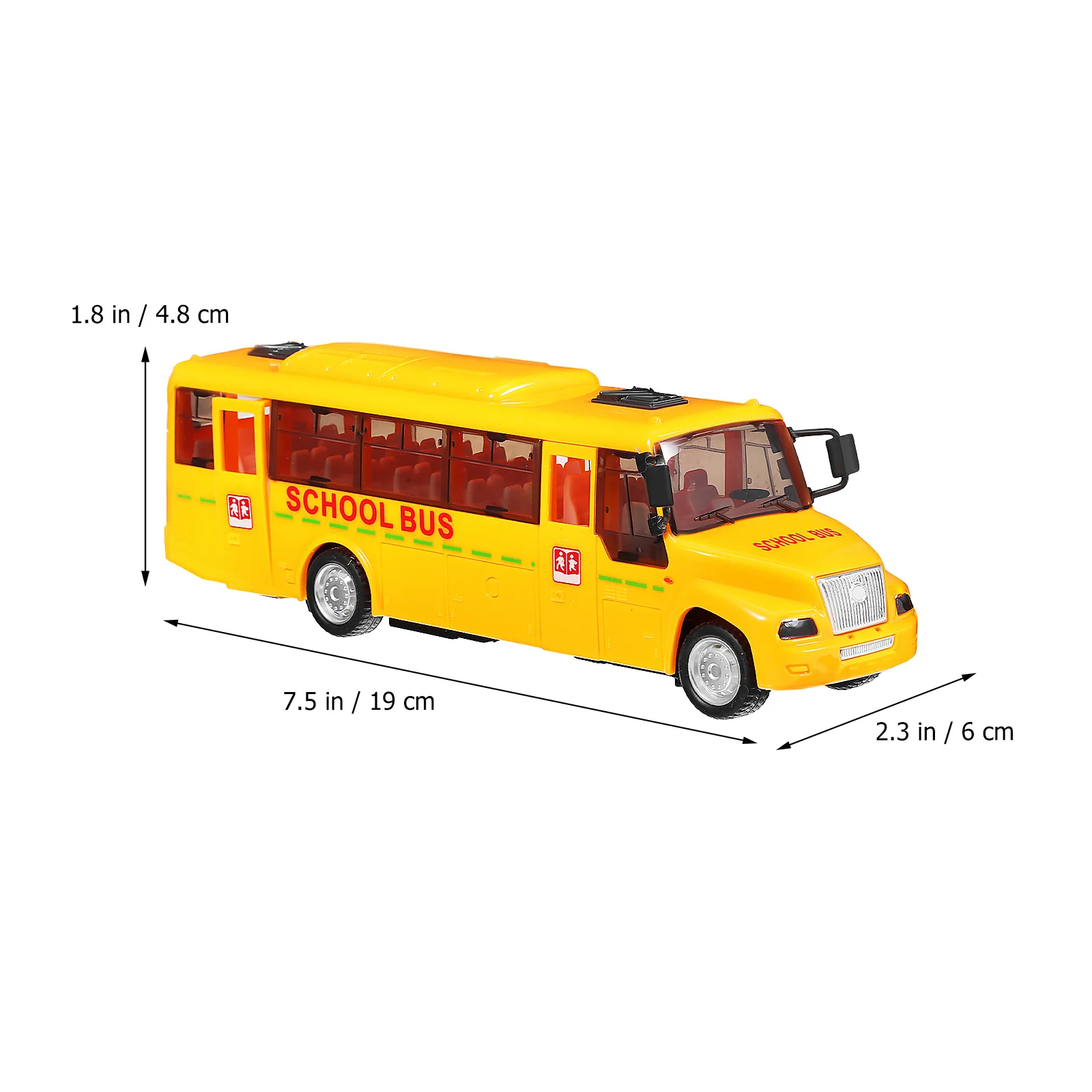 Bus scolaire son et lumière pour enfants, modèle de voiture pour tout-petits, véhicule de jeu pour enfants, voiture à tirer vers l'arrière