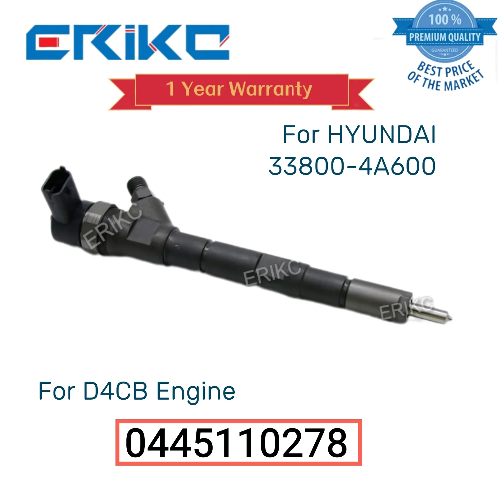 

Injector 0445110278 Nozzle Injector 0 445 110 278 Engine Oil Injector 0445 110 278 Diesel 0986435181 for HYUNDAI 33800-4A600