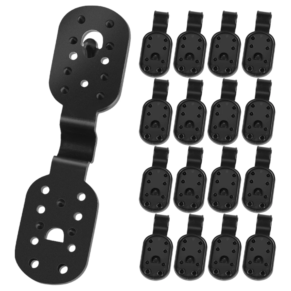 50pcs Shade Net Clips for Greenhouse Terrace Sunshade Fixing Black Garden Nets Plant Buckle Agricultural Film