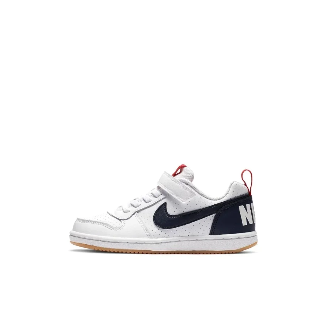 NIKE Court Borough Low Children's Shoes, Boys and Girls,  Leisure Low-top, Velcro, Sneakers