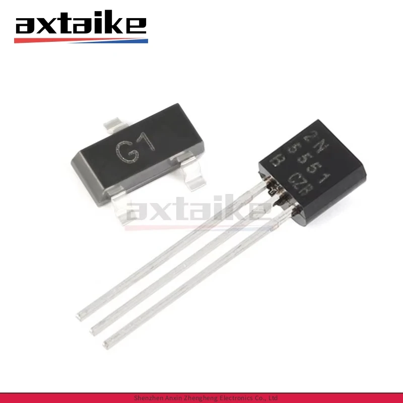

100PCS 2N5401 2N5551 TO-92 SOT-23 MMBT5401 MMBT5551 2L G1 SMD PNP NPN 160V 150V 600mA MMBT5401LT1G MMBT5551LT1G DIP Transistors