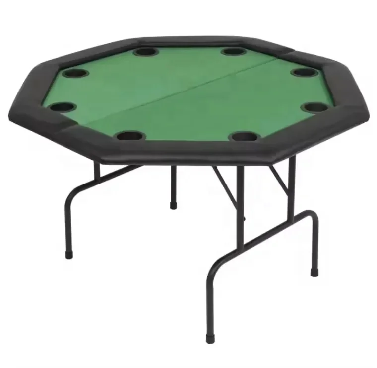Direct Manufacturer DRAGON INDUSTRY Foldable Octagonal Custom Multi-Game Classic Poker Table Metal MDF Construction Mahjong