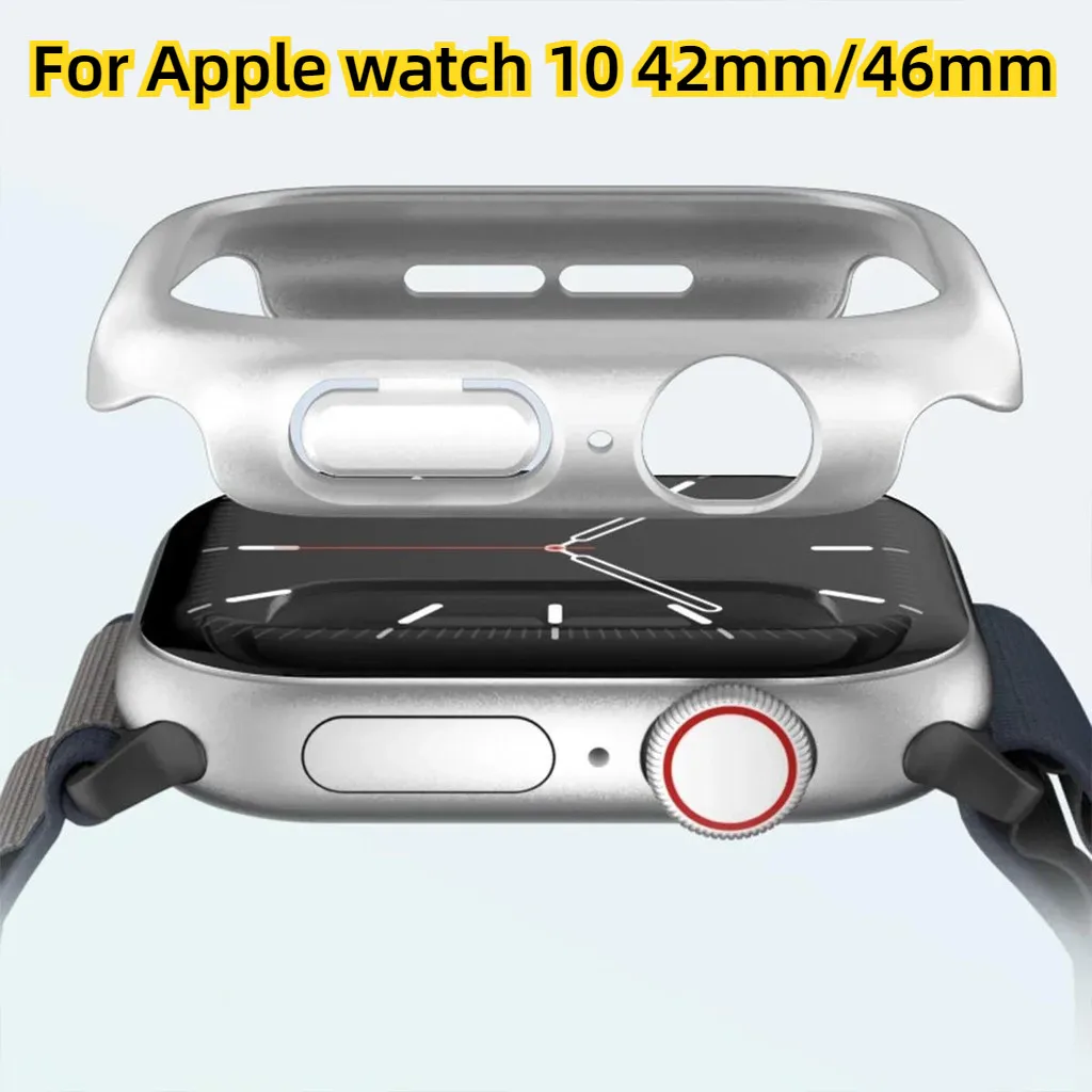 PC Bumper Case for Apple Watch Series 10 46mm 42mm Hollow Protective Hard for IWatch 10 42/46MM Protector Cover Accessories