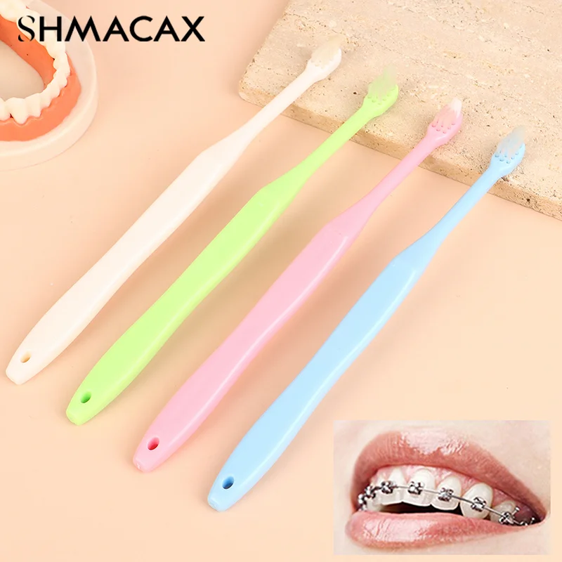 

Orthodontic Toothbrushes Concavity Multicolour Interdental Brush For Cleaning Ortho Braces Toothbrush