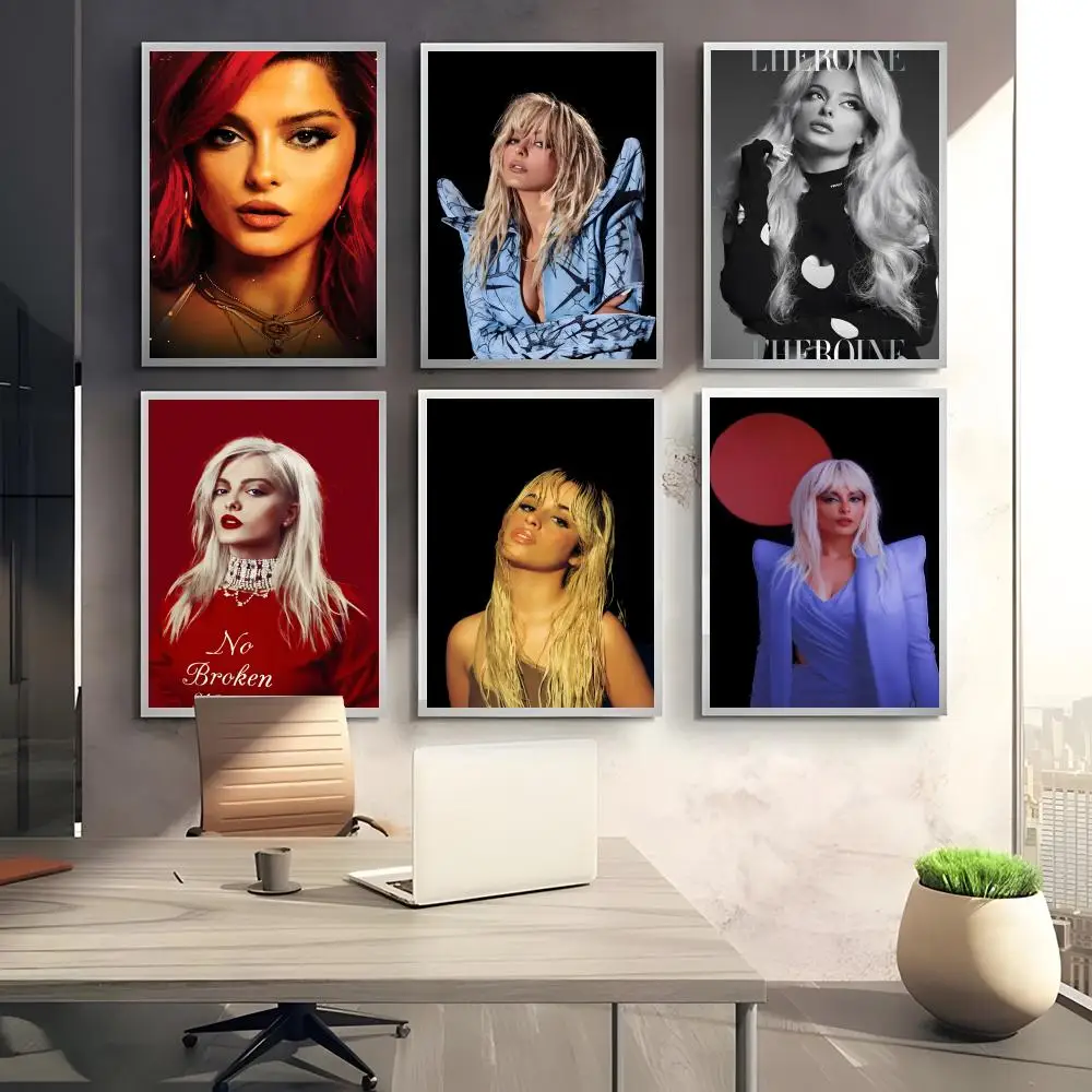 Charismatic American Actor & Rapper B-Bebe R-Rexha Poster HD art sticky wall waterproof home bedroom bar aesthetic decoration