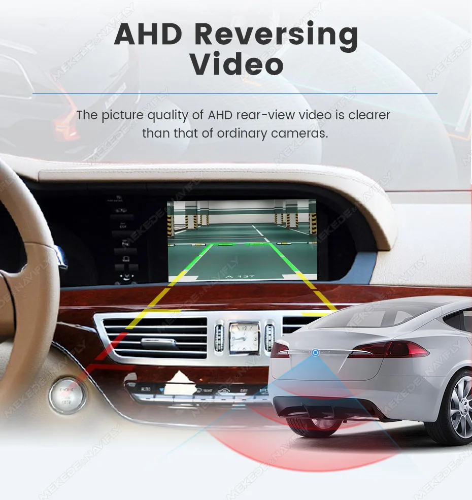 MEKEDE Neu eingetroffener kabelloser CarPlay Android Auto Decoder für Mercedes Benz S-Klasse W221 NTG3.0 NTG 3.5 BT Mirror Link Auto-Modul – Detail 13