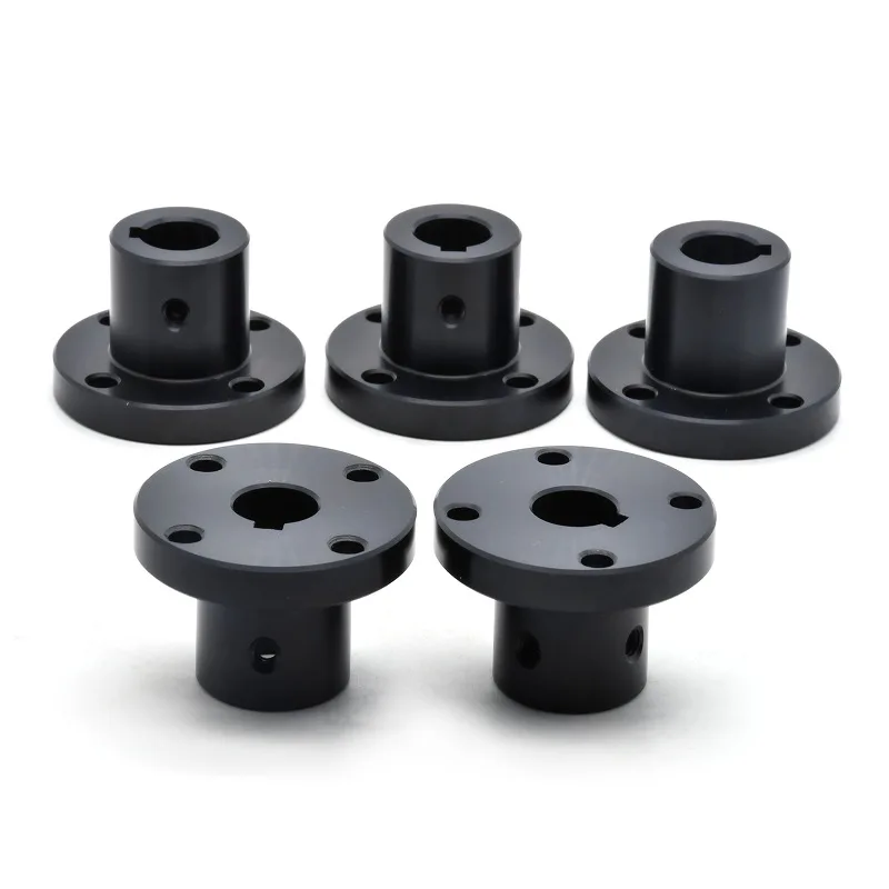 Flange Type Guiding Shaft Fixed Support Keyway BETJ-C2E1 through Hole Round 1PCS