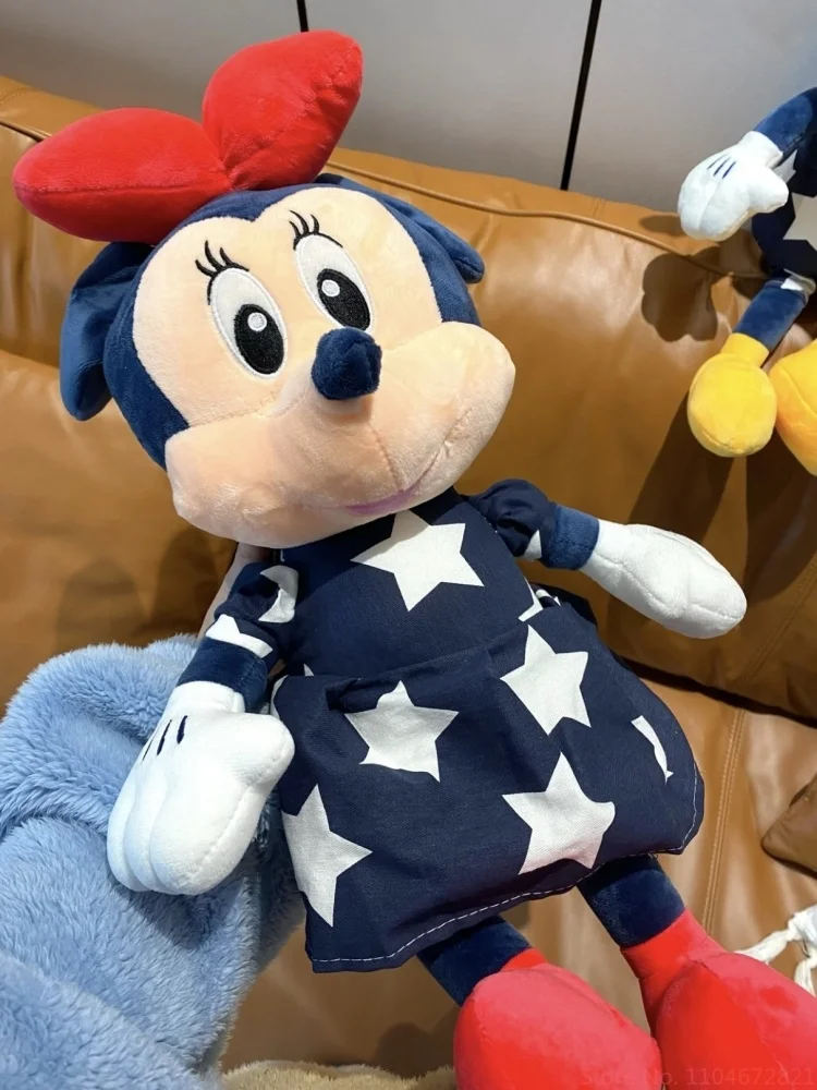 Pluszak Disney Star Mickey 2025, lalka Minnie, duży zestaw dla par Myszki Miki, zabawka do zabawy z dziećmi, poduszka, lalka, prezenty urodzinowe