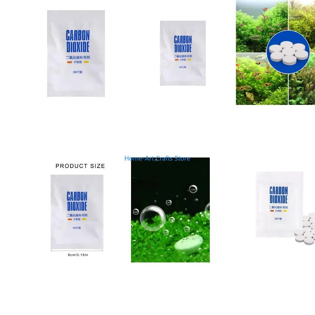 Y3NA Co2 Tablets 10 TAB Planted Diffuser Tablet Easy Convenient Way to Provide Co2