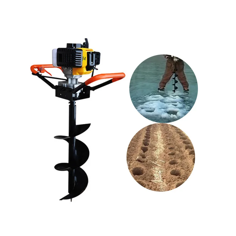 Gasoline Engine Tree Planting Digging Machine Ice Digger Machinery