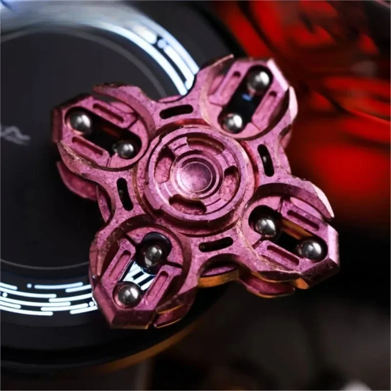 MOT 지르코늄 얼음 크리스탈 튜닝 포크 핑거 스피너 Fidget Spinner 스트레스 릴리프 장난감 데스크 장난감