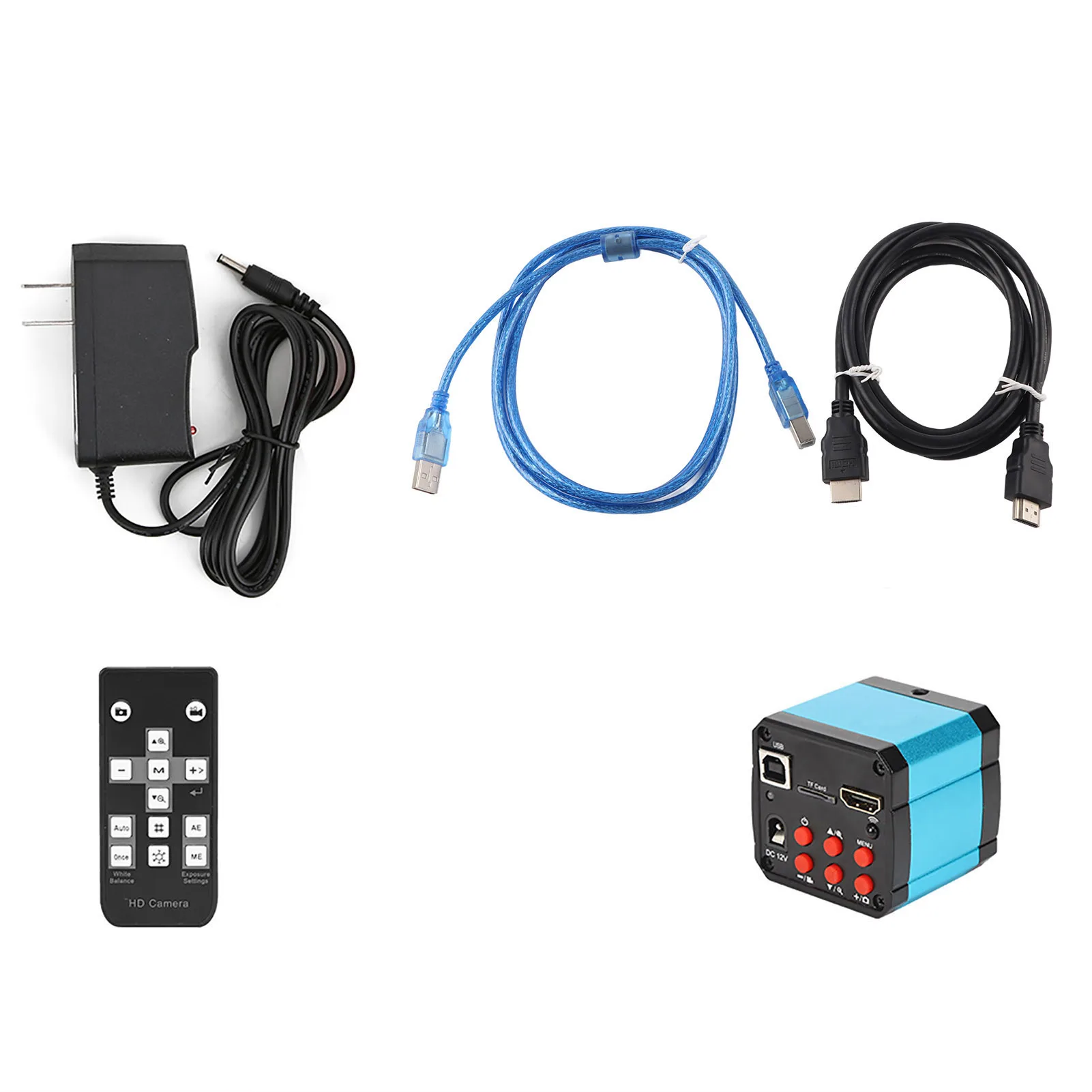 Câmera de microscópio industrial de 21MP, desempenho estável, câmera industrial de alta definição para uso de acessórios de microscópio de laboratório