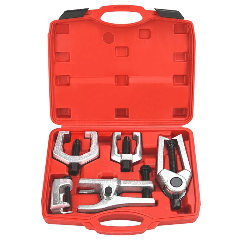 Splitter Removal Kit , Pitman Arm Puller, Tie Rod End Tool Set For Front End Service,5-In-1 Ball Joint Separator