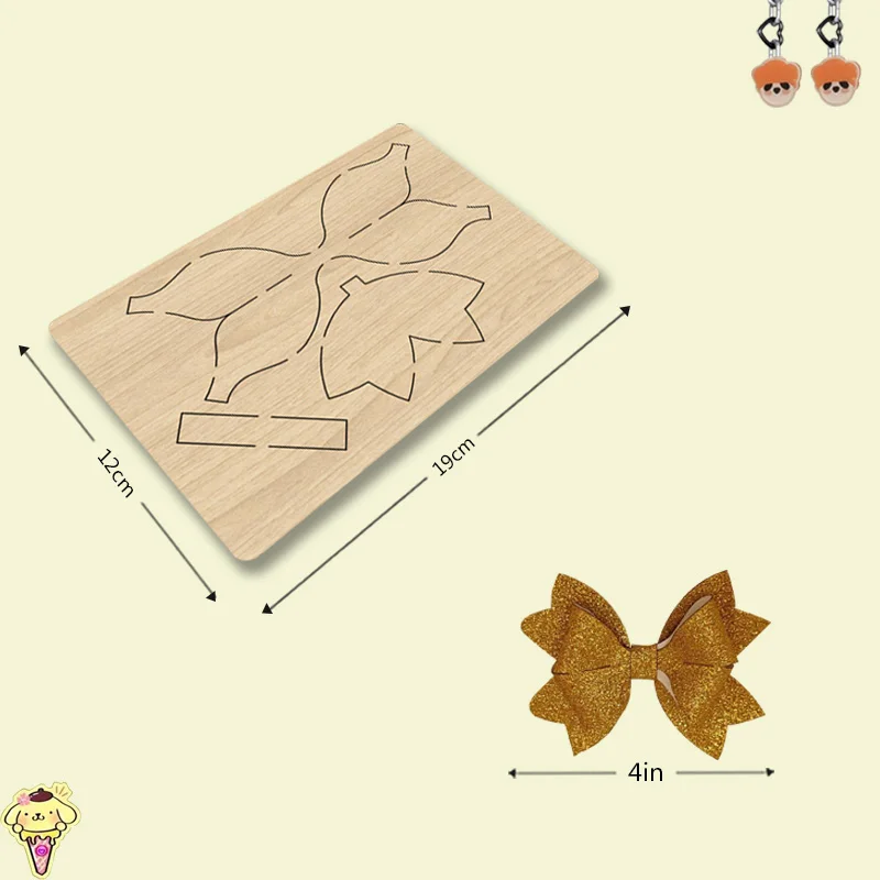 

The 2024 new three-layer charming simple bow wooden craft Cutting die is suitable for the vast majority of machines