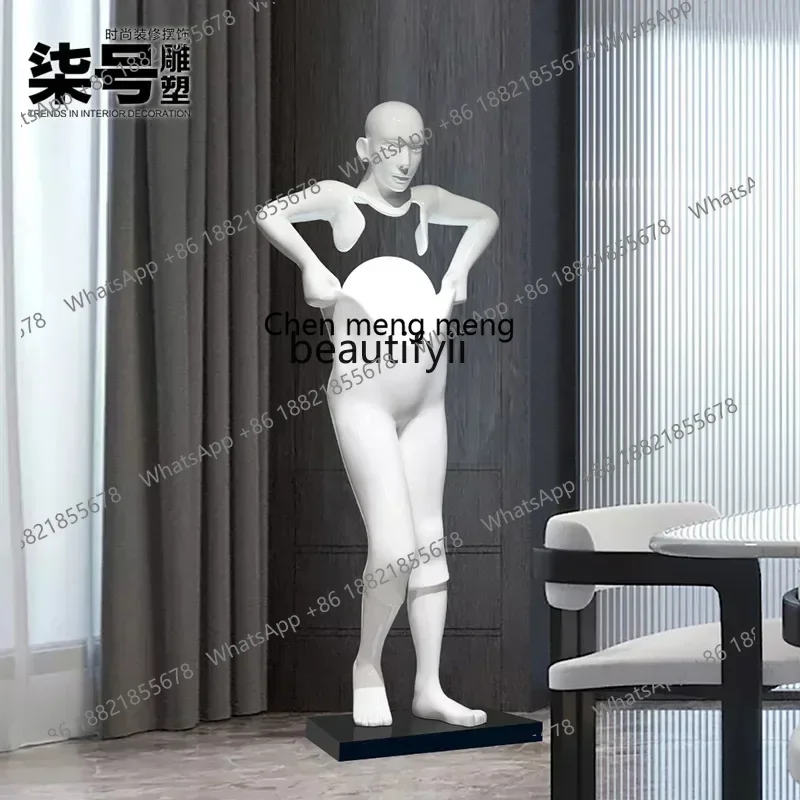 

Hotel ornaments Large modern entrance Living room atmosphere Floor lamp decorative sculpture