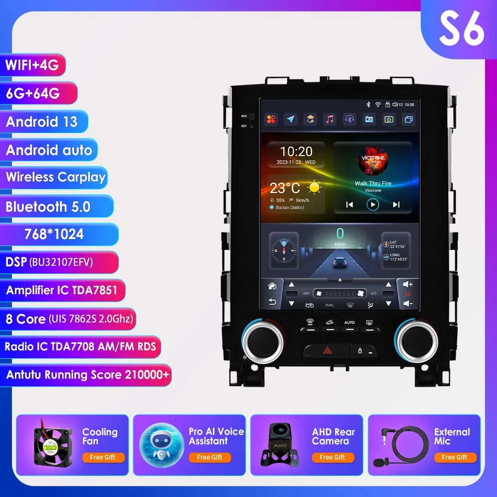 Auto Intelligente Multimedia voor Renault Megane 4 Koleos Samsung SM6 Talisman 2017-2019 Carplay 4G 9.7Inch WIFI 2Din Android 14