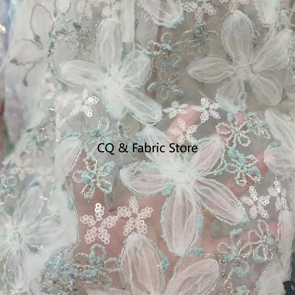 

Новая кружевная ткань во французском стиле с блестками золотого шелка и вышивкой для свадебного платья, дизайнерская ткань для сценического костюма