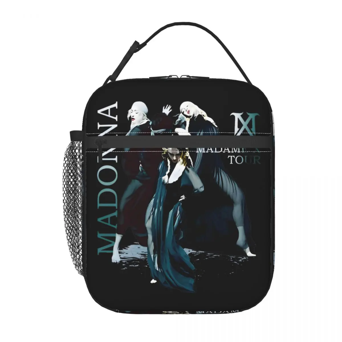 Pop Music Albums Madonna Singer Lunch Bag Isolado, Recipiente de Alimentos, Sacos, Fugas, Refrigerador Térmico, Bento Box for Work