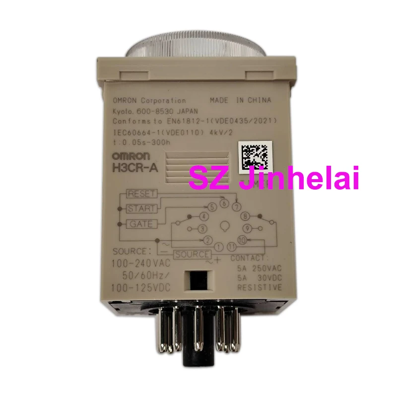 Authentic Original Omron Time Relay Adjustable Timer Switch Relays H3CR-A 24-48VAC/12-48VDC or 100-240VAC