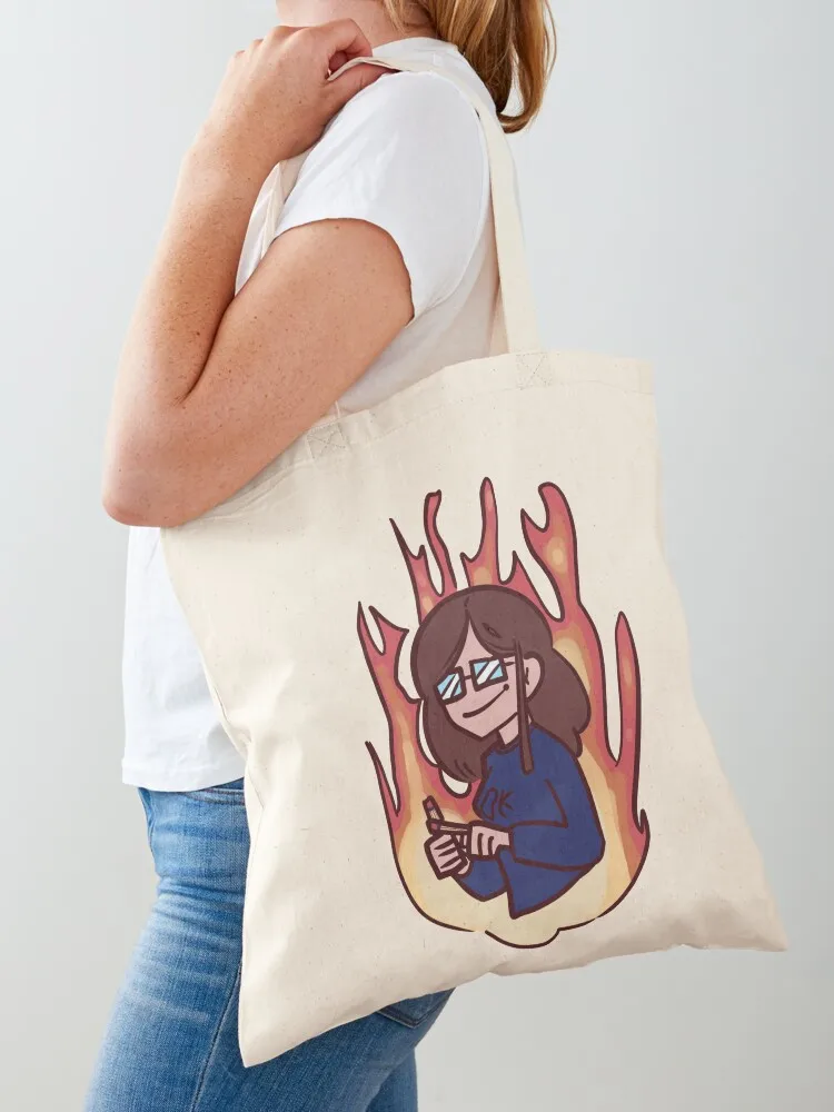 Fire Tote Bag sacs de shopping woman shopping bag Canvas stote bag