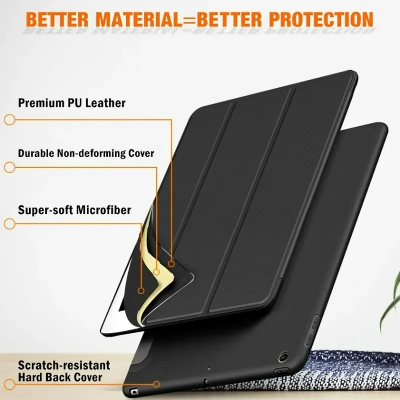 For 2021 iPad 10.2 Case 7/8/9th Generation Pro 13 inch 2024 11 2018 9.7 5/6th Air 2/3 10.5 Mini 6 Air 4/5 10.9 10th Cover funda