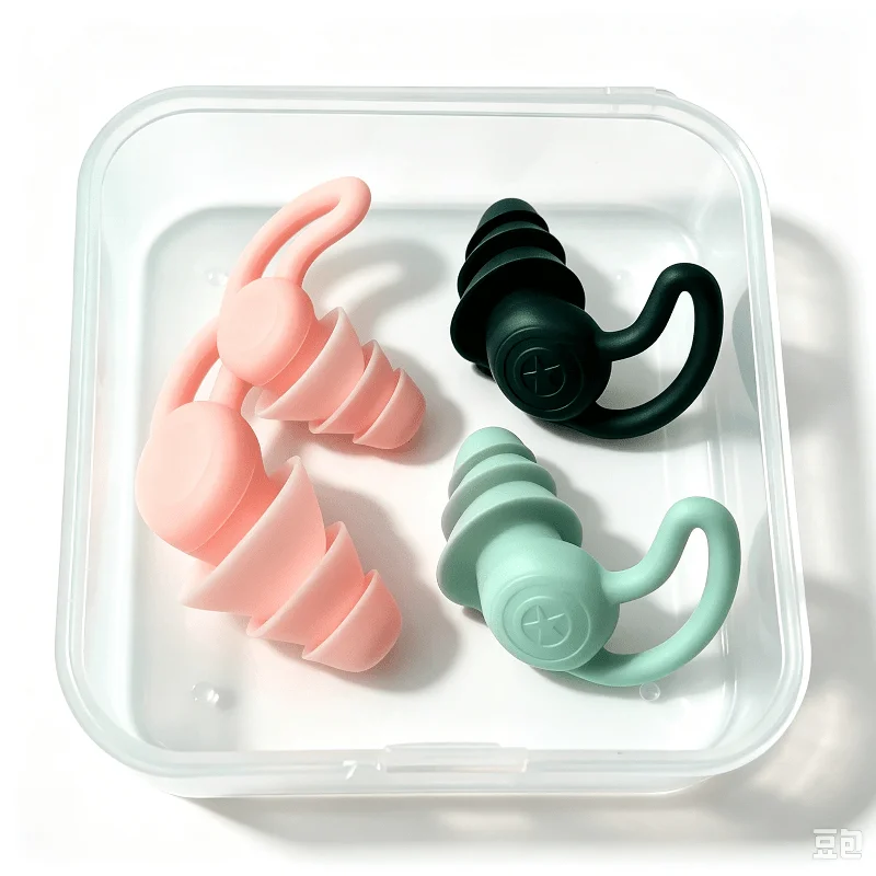 Reusable Soft Silicone Swim Earplugs with String Anti-lost Design Waterproof Ear Protection for Adults Water Sports PoolSwimming