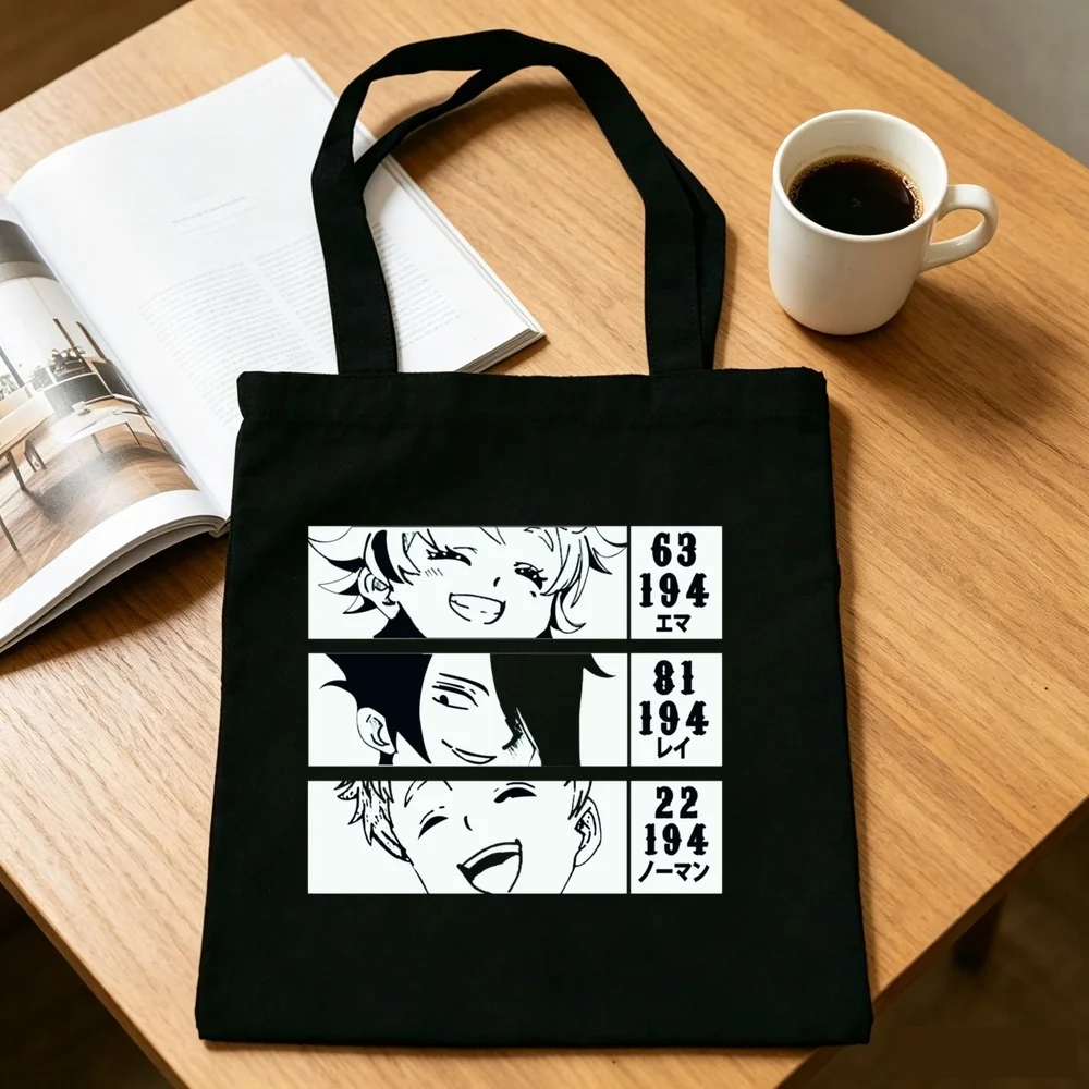the Promised Neverland tote bag grocery canvas  einkaufstasche sac cabas woman