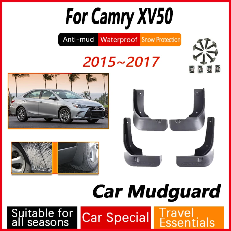 4 PCS Mudguards for Toyota Camry XV50 2015 2016 2017 Accessories Daihatsu Altis Splash Guards Fender Front Rear Mud Flaps Pats