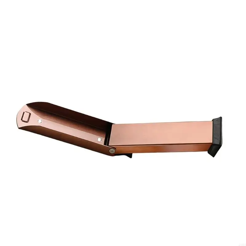 Rubber Tip Door Stop Steel Kickdown Door Stop with Fold-Down Support for Bedroom Entry and Office Entry Daily Use