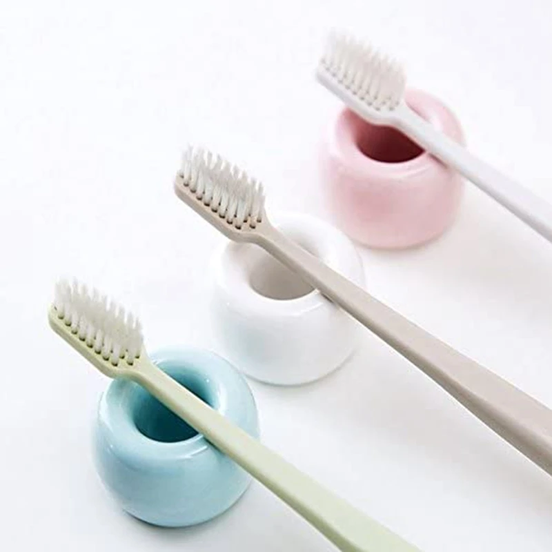 6 Piece Ceramics Toothbrush Holders Stand For Razor Stand, Makeup Brush,Pens, Stylus,Stand Ring For Bathroom