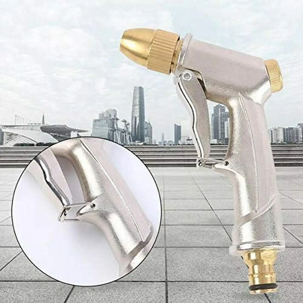 

1pcs High-pressure Car Wash Water Gun Home Watering Brush Tool Copper Spray Gun Head