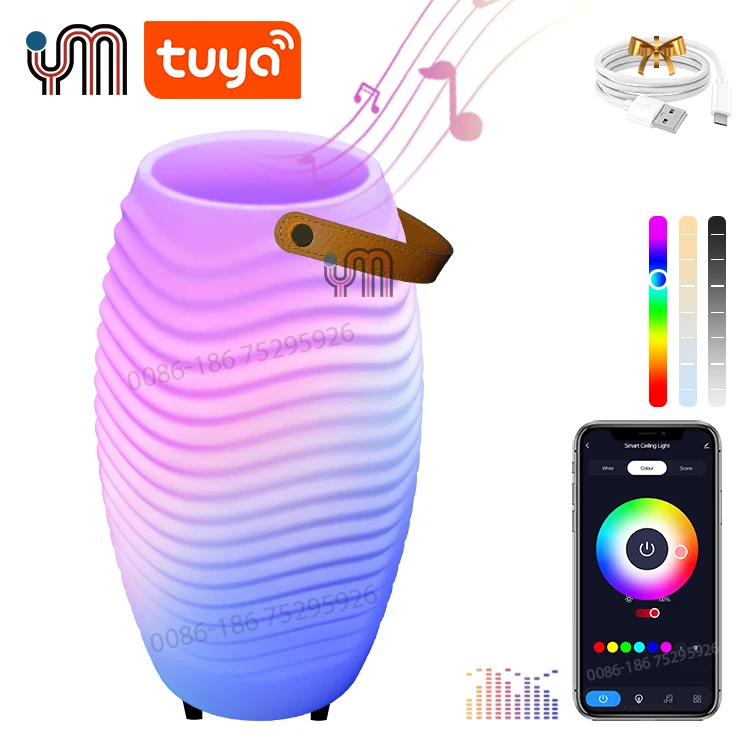 

Multi-Functional 3L Plastic LED Dimmable Ice Bucket with Speakers Unique Design for Party Beverage Tubs