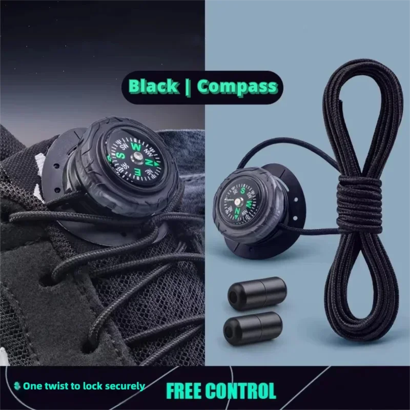 Rotating No Tie Shoelaces Automatic Lock Buckle Laces Without Ties Easy Installation Tennis Sneakers Shoelace Shoe Accessories
