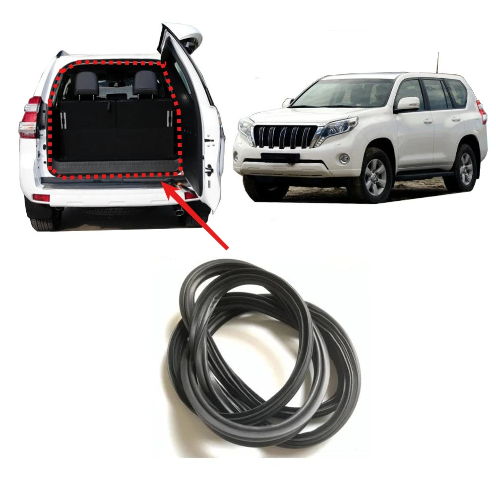 1 Piece Tail Door Rubber Seal for Land Cruiser Prado LC150 2010-2022 Rear Door Protector Weatherstrip Seal for Toyota LC150