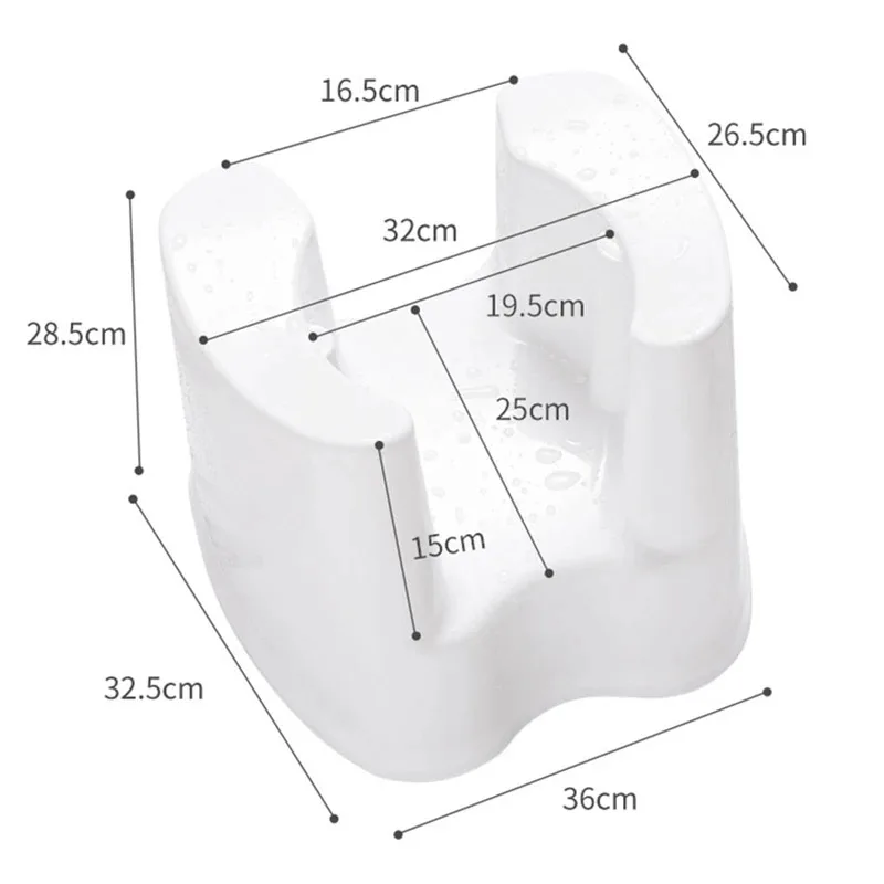 Thickened Bath Stool Non Slip Bath Shower Toilet Seat Disabled Home Adult Elderly Pregnancy Aid Seat Without Back Chair