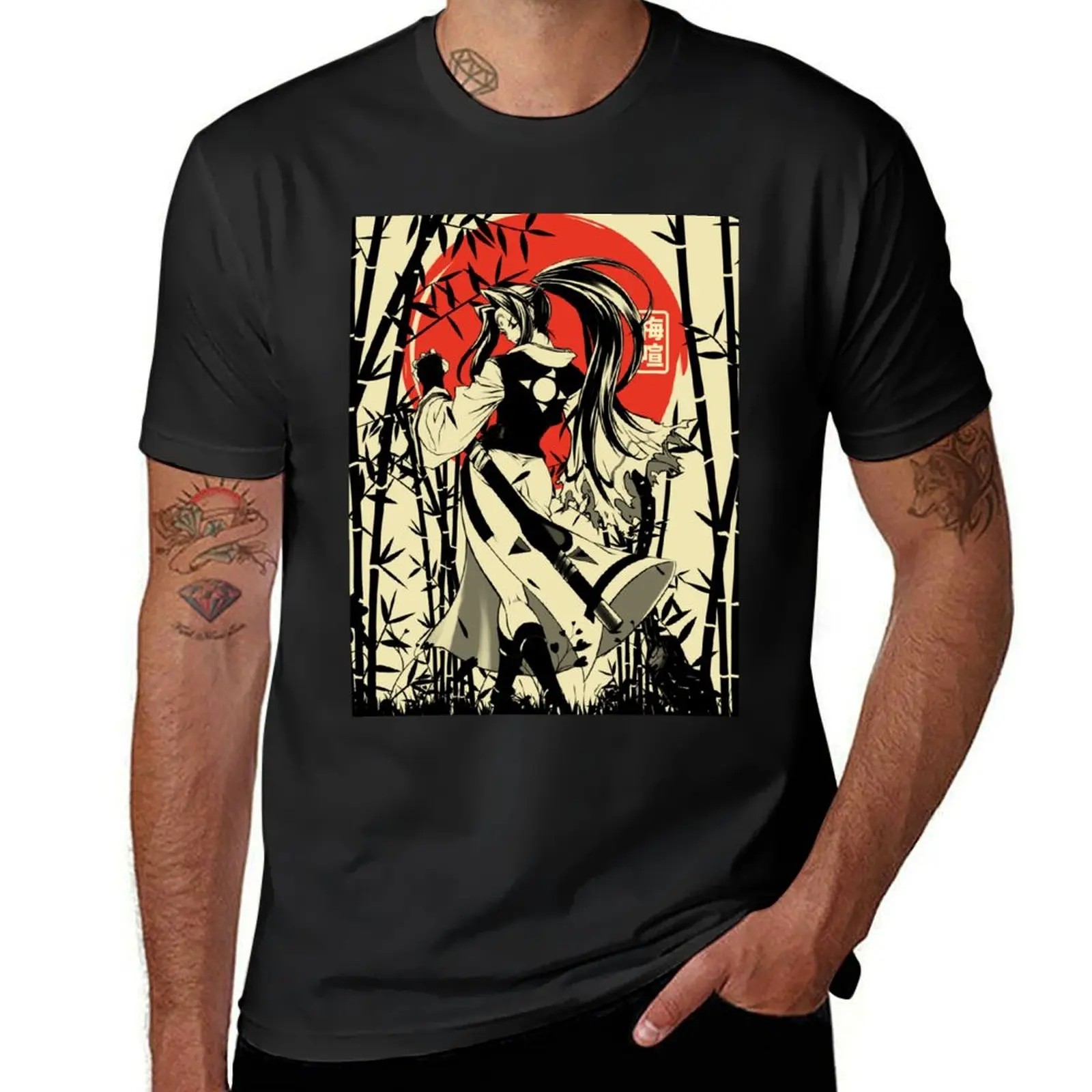 Baiken samurai japan T-Shirt new edition oversizeds kawaii clothes Men's cotton t-shirt