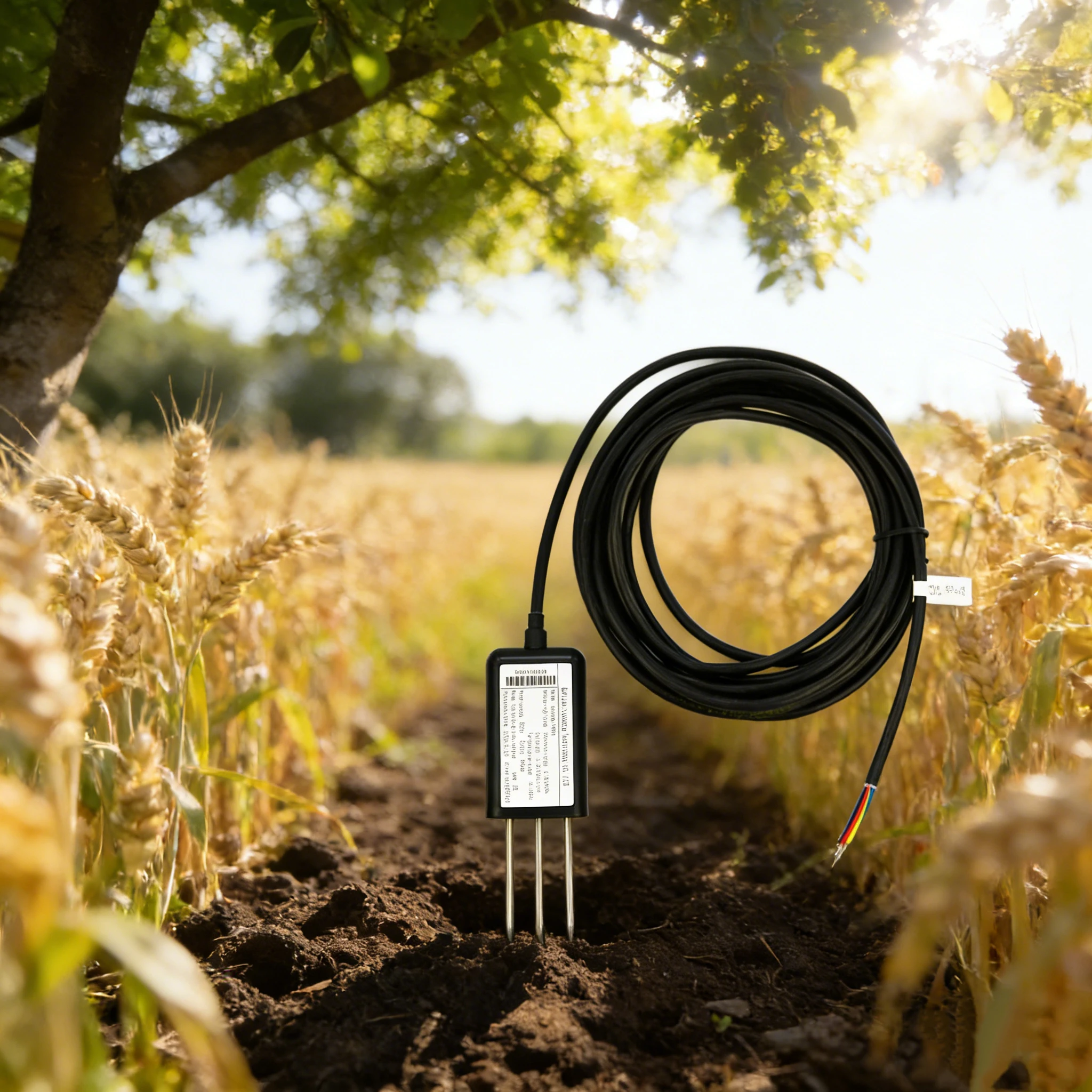 Veinasa-TWSD Portable EC Moisture TEMP Analyzer 3 in 1 Soil Integrated Sensor Soil Moisture Temperature Sensor Meter
