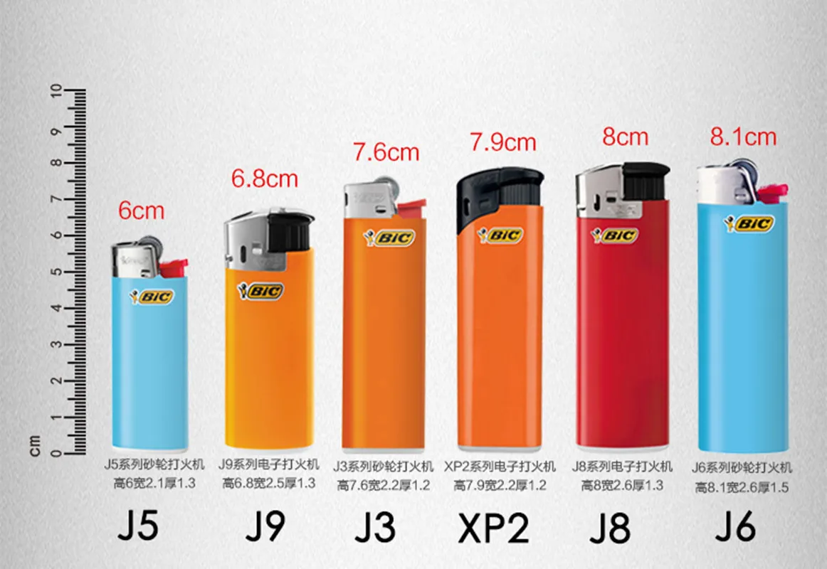 Transparent Plastic Lighter Case For BIC J3 J6 Waterproof Protective