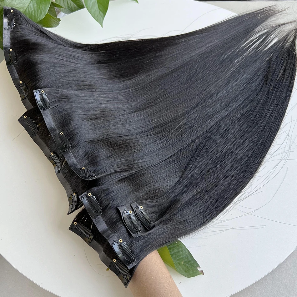 extension-de-cheveux-100-naturels-remy-a-clips-postiche-noire-naturelle-100-grammes-tete-complete-16-a-26-pouces-pour-support-de-salon