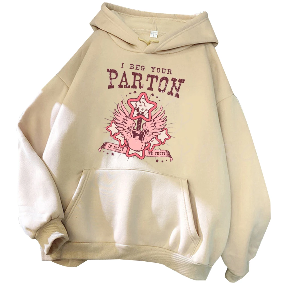 Dolly Parton Hoodie in Dolly We Trust Hoodie Unisex Harajuku Long Sleeve Sweatshirts