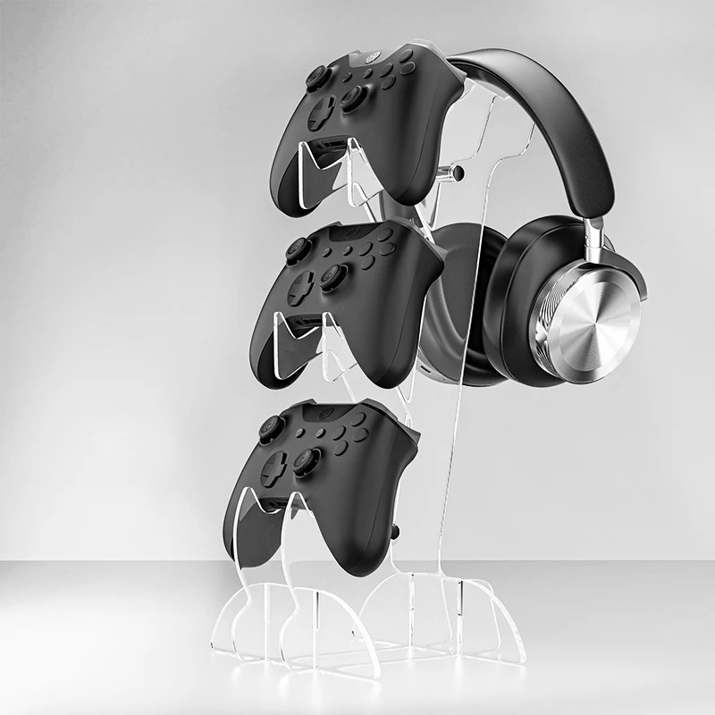 Geeignet für PS 5/PS4/Switch Universal-Griff/Kopfhörer-Dreischicht-Halterung