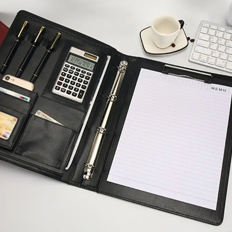 

Папка для конференций LXAA с органайзерами для документов с буфером обмена Папка с буфером обмена на 4 кольца