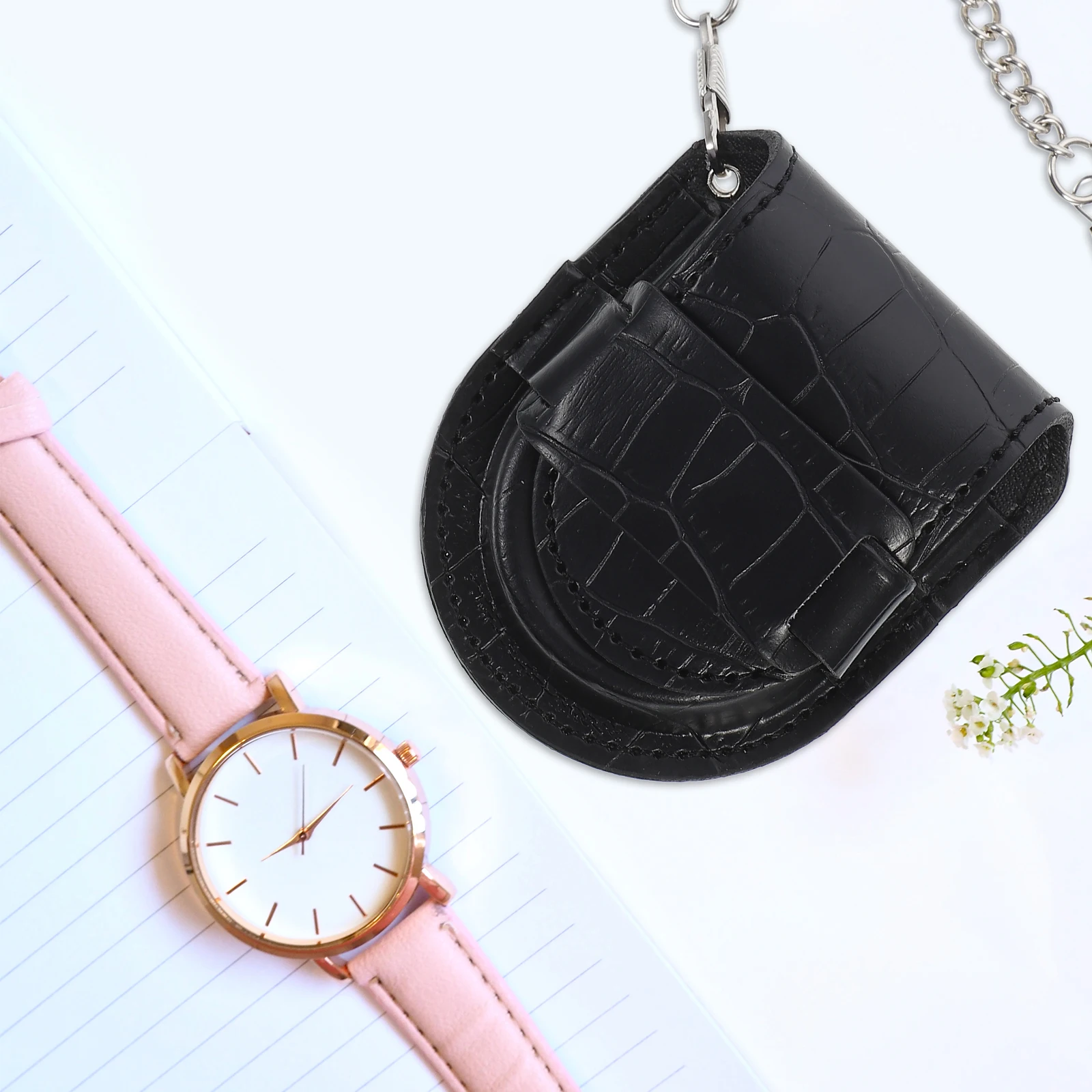 

Luxury Bamboo Grain Pocket Watch Case Travel Storage Protector Dust Scratch Resistant Holder For Men Father Husband