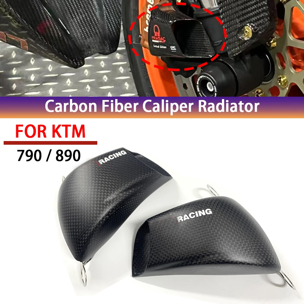 

for Copertura del radiatore pinza condotto aria freno anteriore moto in fibra di carbonio per KTM 790 890 super DuKe