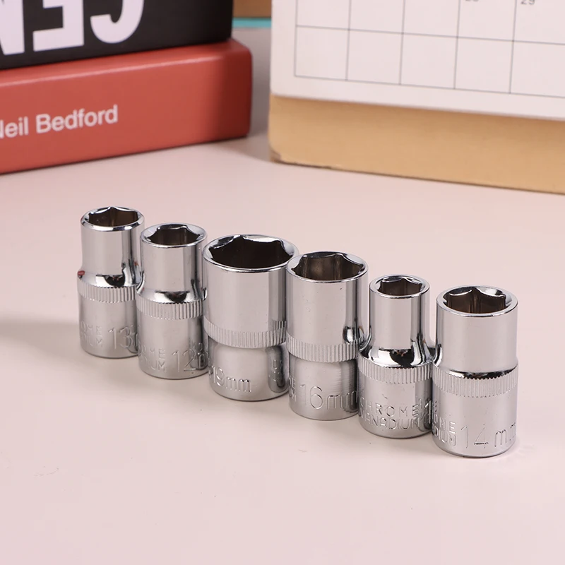 1pcs Hexagonal Socket 12.5mm 6-angle Socket Head Sleeve Tool Socket Wrench Accessories Set