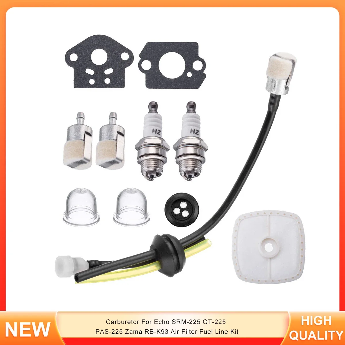 

Carburetor For Echo SRM-225 GT-225 PAS-225 Zama RB-K93 Air Filter Fuel Line Kit
