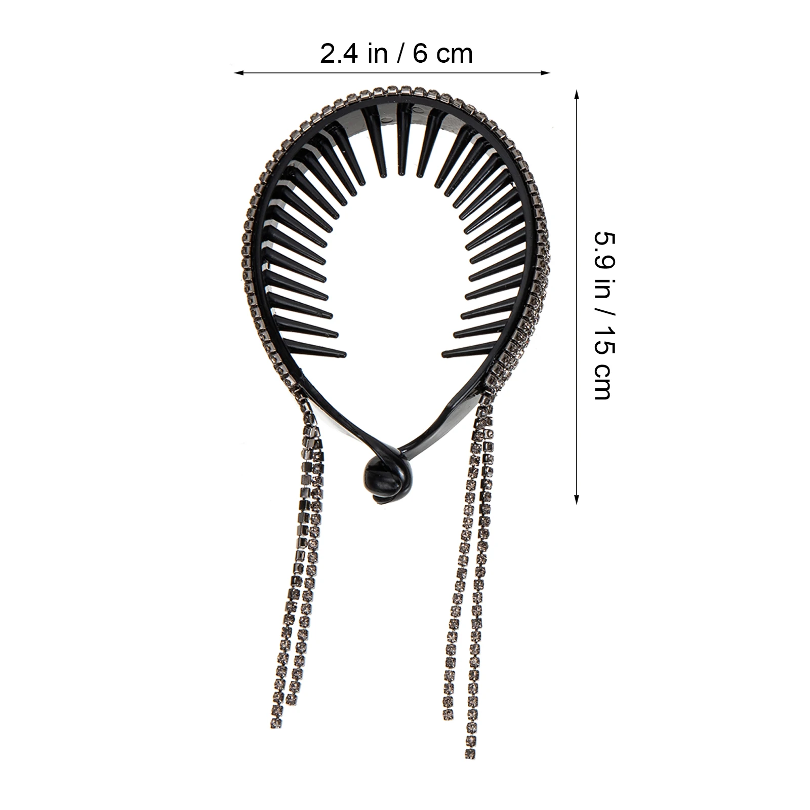 

3 Pcs ABS Hair Clips Lightweight Comb Bun Ponytail Holders Styling Accessories Smooth Edges Easy Wear