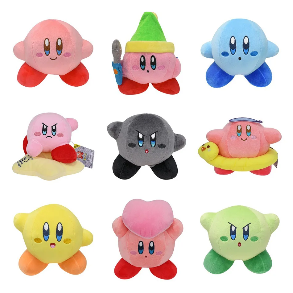 Sanrio Star Kirby Plush Figurine Toys Anime Kirby Pillow Figure Bolster Soft Stuffed Animal Peluche Christmas Kids Gifts