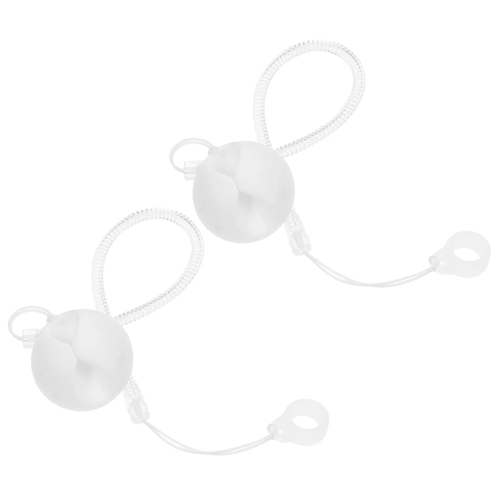 

2 Pcs Stylus Pen Fixing Rope Attached Chain Anti Theft Holders Desk Guarded Secure Grip Silicone Counter Use Mount Loss