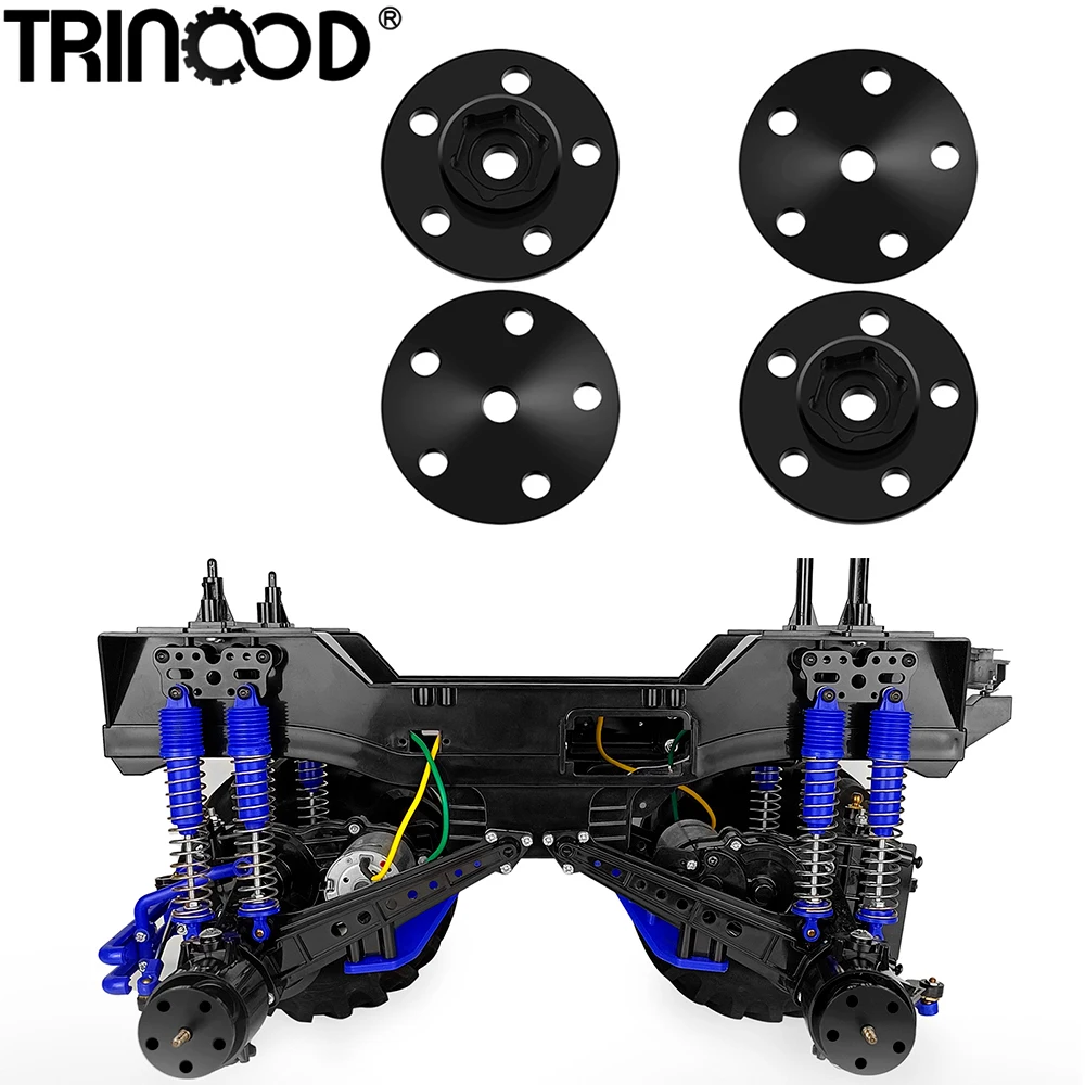 TRINOOD 4PCS adaptery do piasta sześciokątna kół do 1/10 Tamiya Clod Buster 4 × 4 opony (12mm)